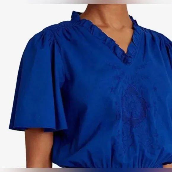 Lauren Ralph Lauren - Women's Ruffle Trimmed Dress - Size 4 - Picture 2 of 5